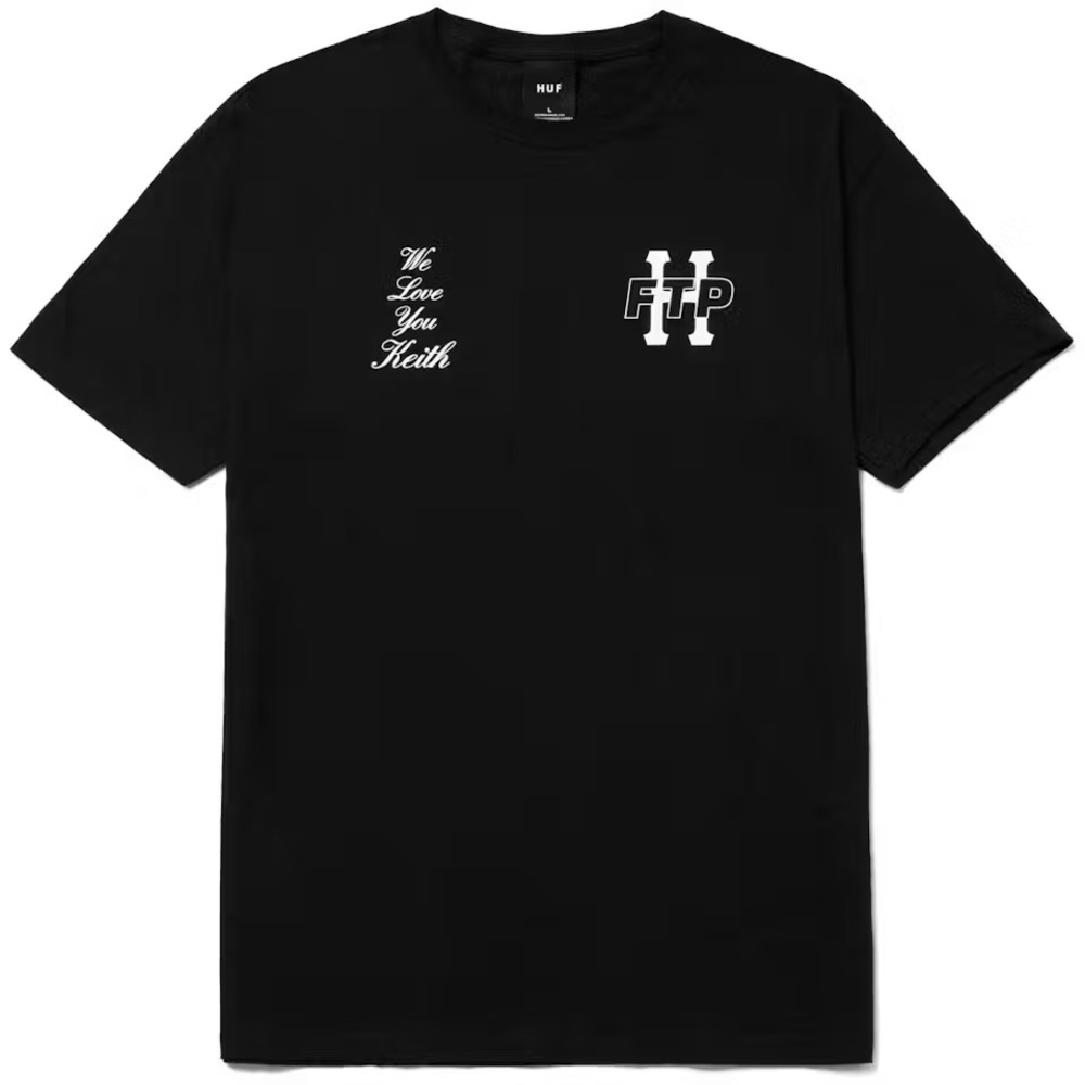 FTP x HUF collab t shirt black